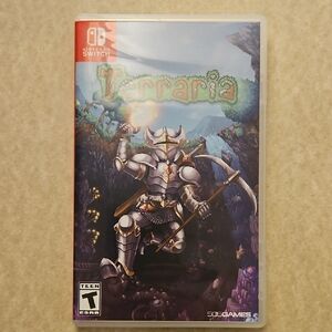 Nintendo Switch Terraria - Adventure Game with Red and Green